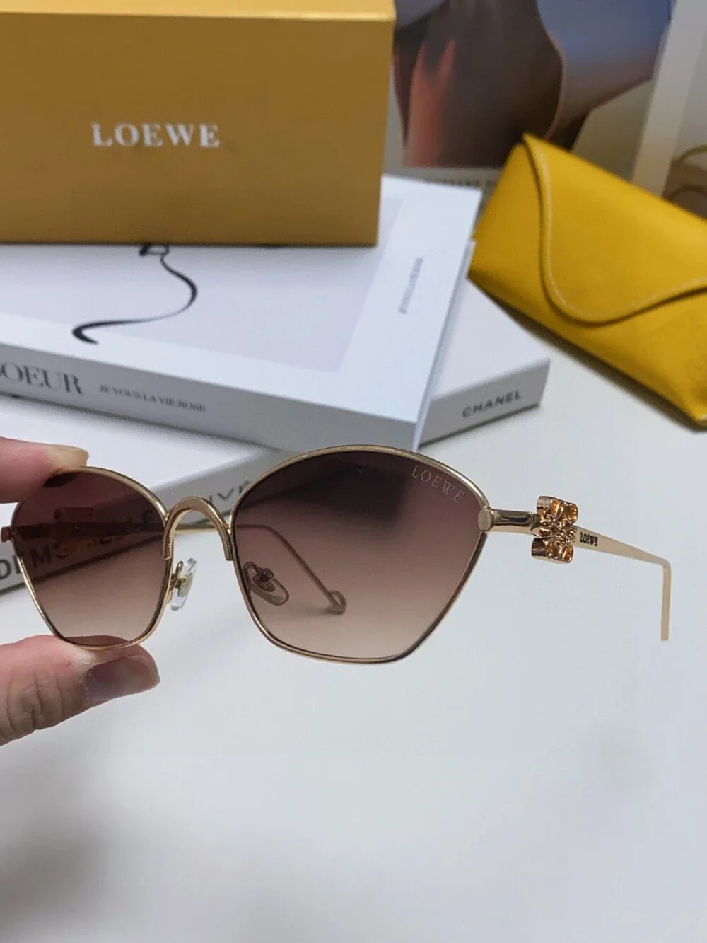 Loewe Metallic Hexagonal Sunglasses